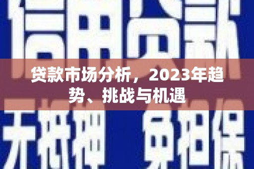 秀屿贷款市场分析，2023年趋势、挑战与机遇