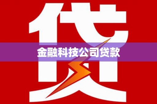 秀屿金融科技公司贷款
