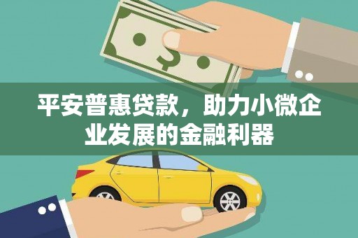 秀屿平安普惠贷款，助力小微企业发展的金融利器