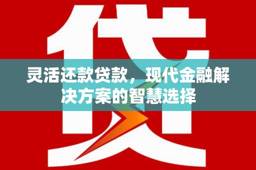 秀屿灵活还款贷款，现代金融解决方案的智慧选择