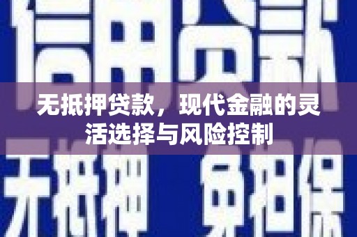 秀屿无抵押贷款，现代金融的灵活选择与风险控制
