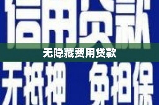 秀屿无隐藏费用贷款