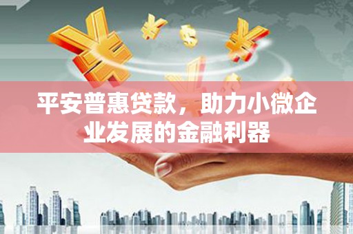 秀屿平安普惠贷款，助力小微企业发展的金融利器