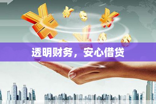 秀屿透明财务，安心借贷