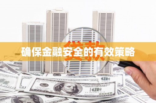 秀屿确保金融安全的有效策略