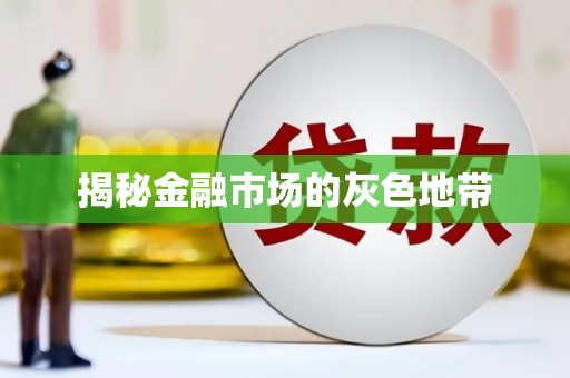 秀屿揭秘金融市场的灰色地带